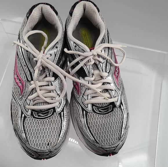 Saucony ProGrid4 Running Shoes #10090-2 Silver/Raspberry/Black Women’s US Size 8 - Picture 1 of 11